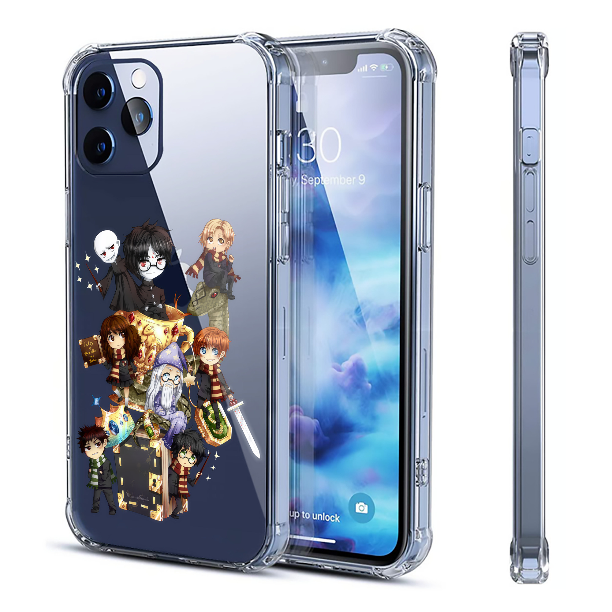 （画像用） Harry Potter ハリー・ポッターシリーズ 【iPhone 12シリーズ対応】透明スマホケース（クリアソフトケース）